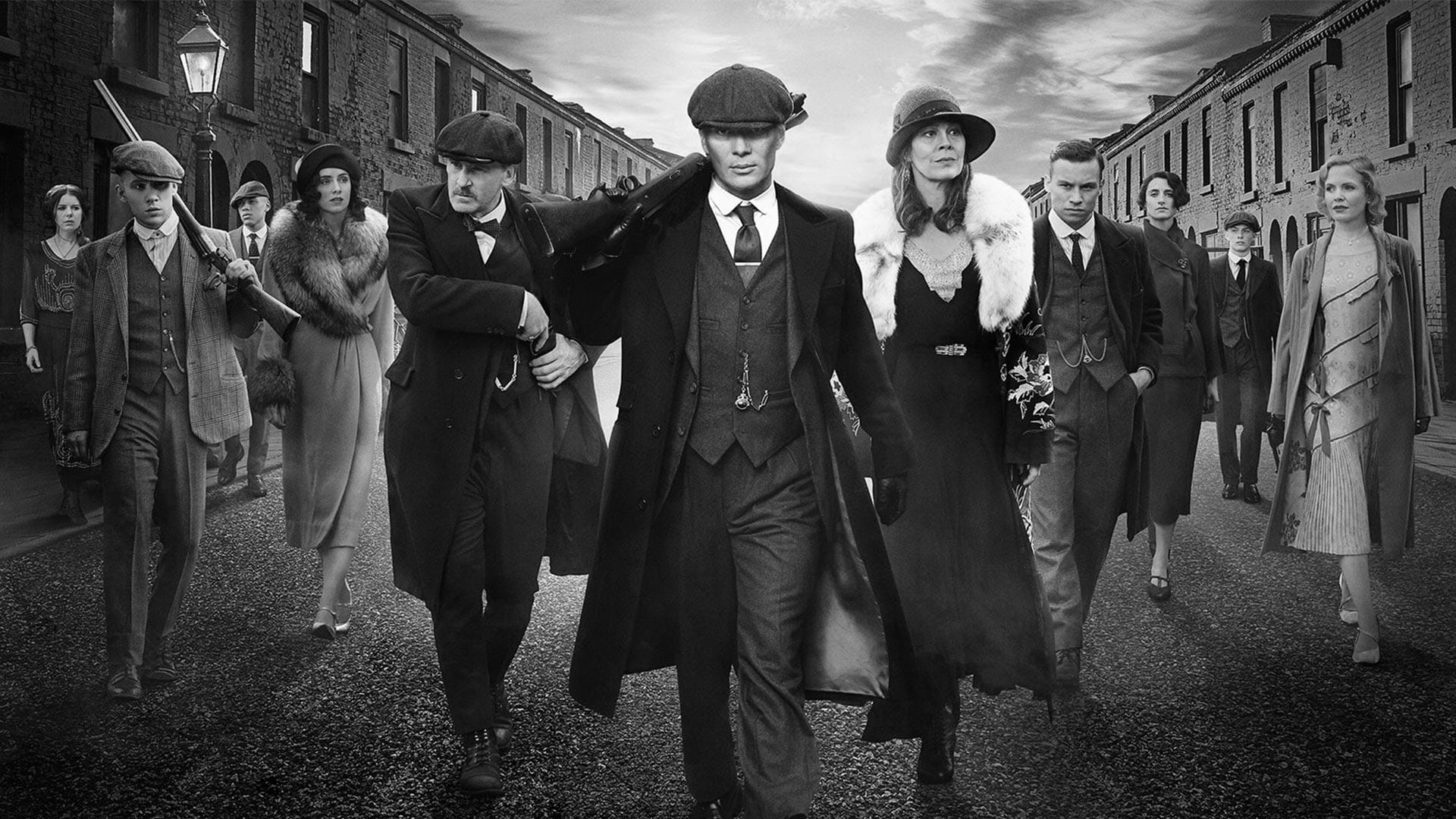 peaky-blinders-family-schilderij-zw Peaky Blinders Family schilderij