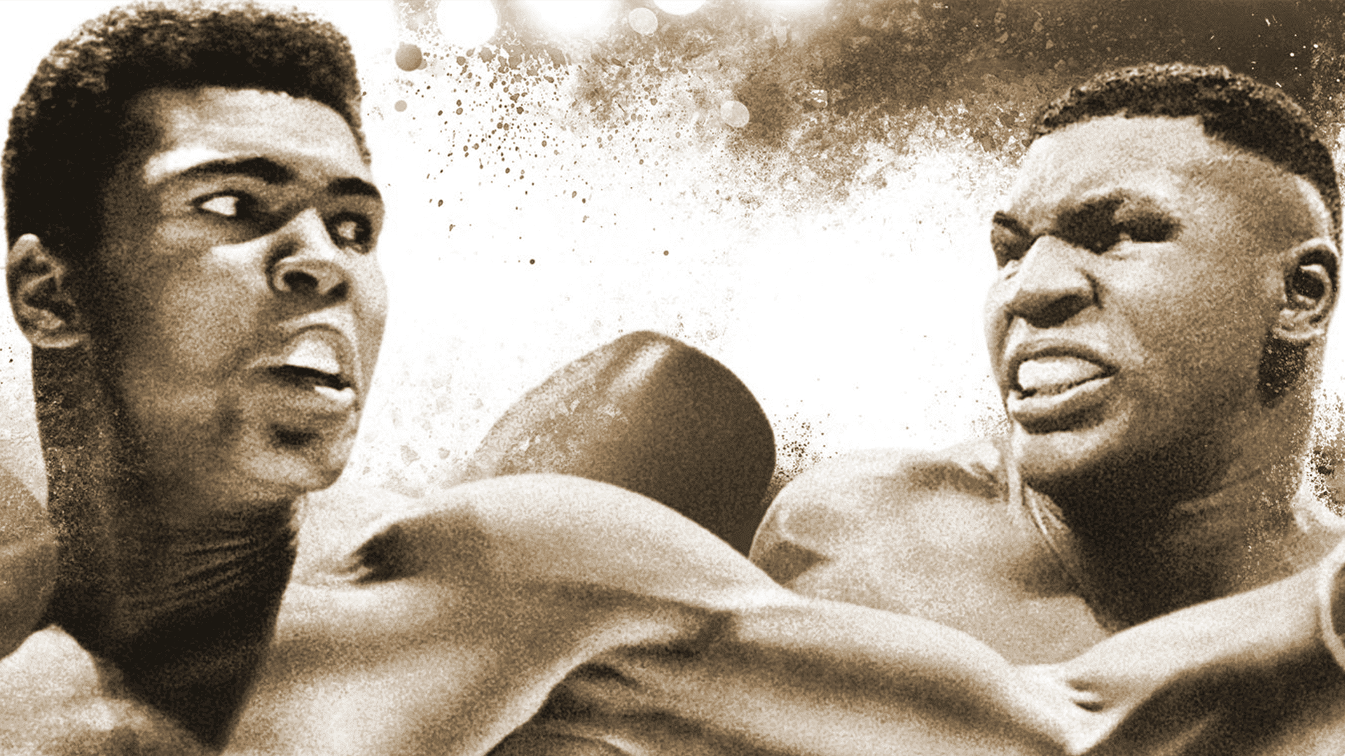 Mike Tyson-Mohammed Ali art style schilderij
