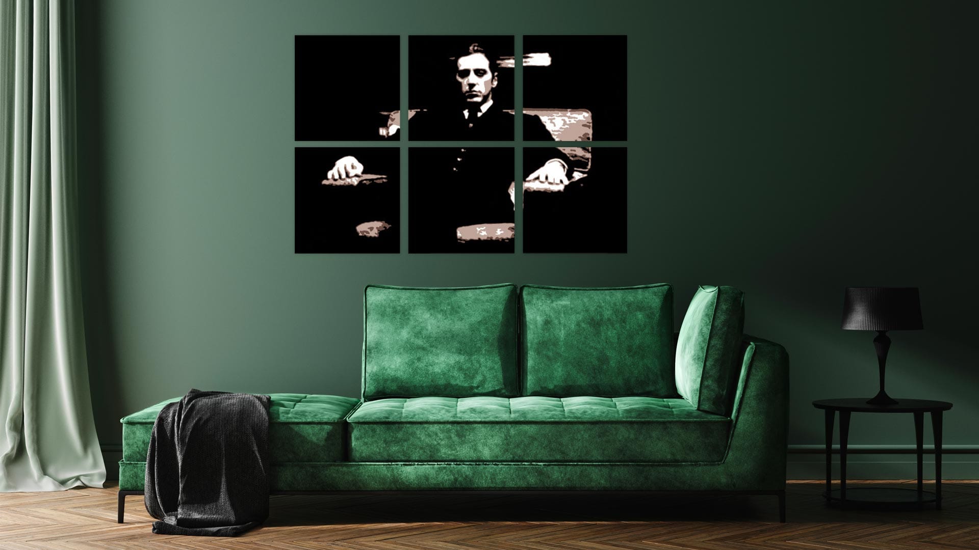 Al Pacino “Godfather” 6 luik schilderij