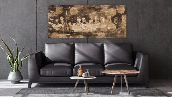 Beste voetballers aller tijden schilderij