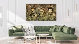 El Chapo, Blanco, Escobar schilderij