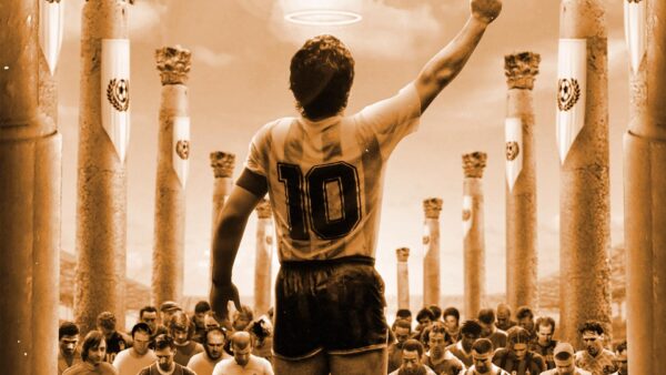 Diego Maradona voetbal schilderij