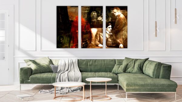 Don en Michael Corleone schilderij 1 luik