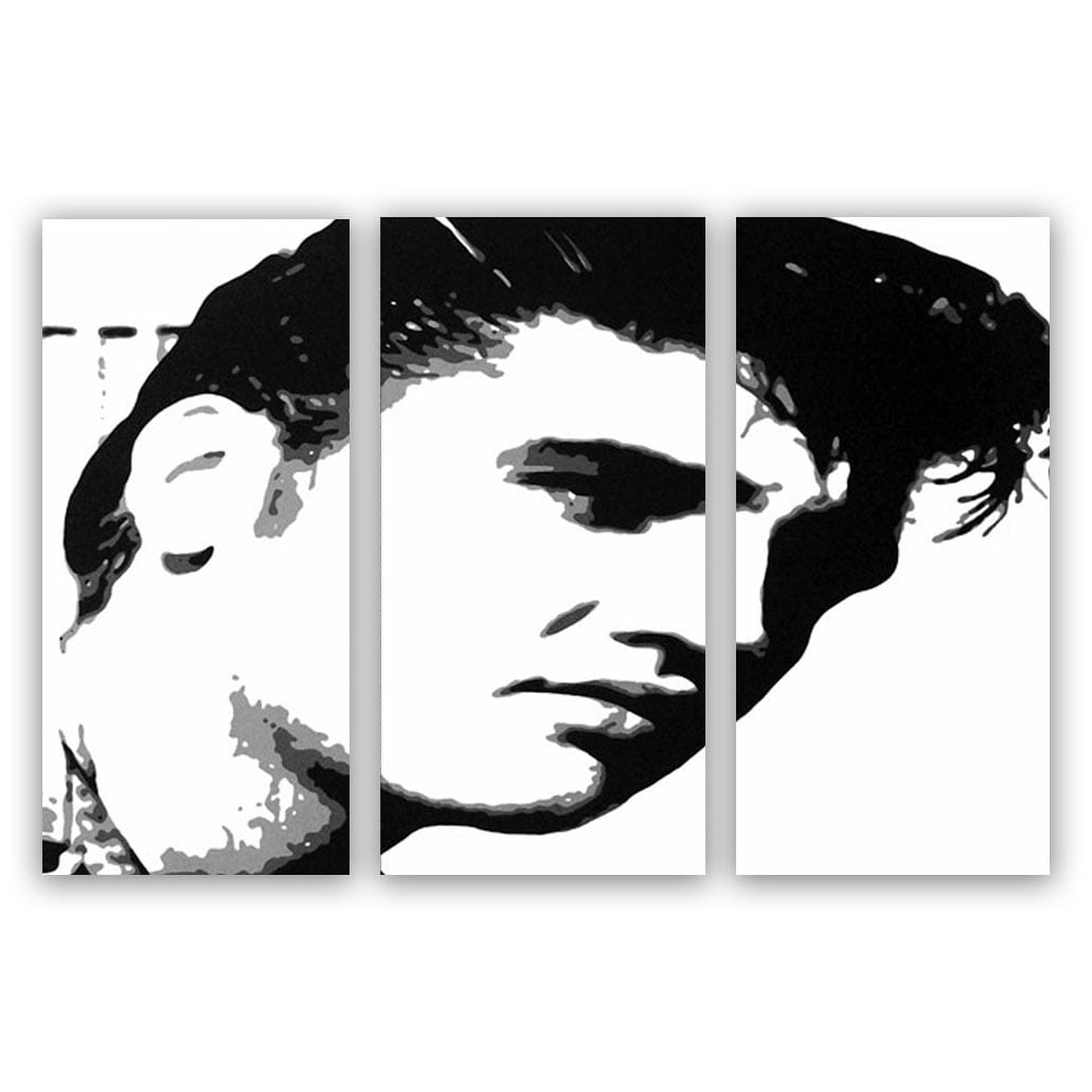 Elvis Presley 3 luik schilderij