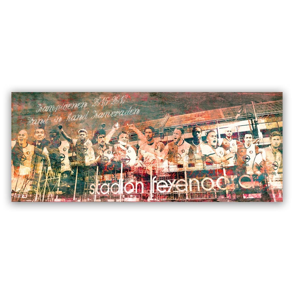 Feyenoord kampioenen schilderij