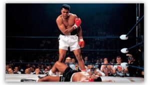Mohammed Ali vs Liston schilderij