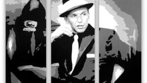 Frank Sinatra 3 luik schilderij