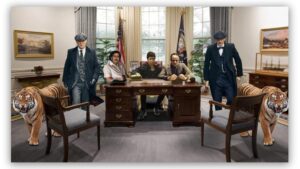 Gangsta's White House schilderij