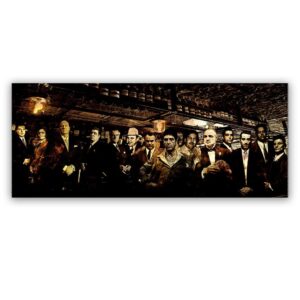The Gangsters Line-Up In Old Bar schilderij