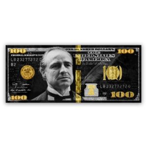 Godfather Gold/Silver 100 Dollar schilderij