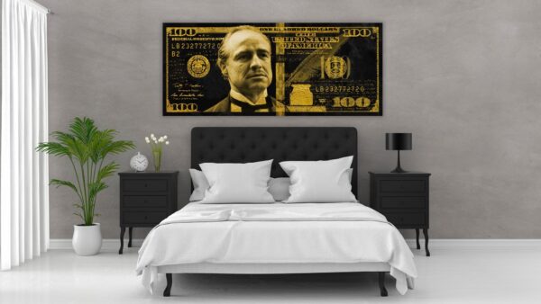 Godfather Gold/Silver 100 Dollar schilderij