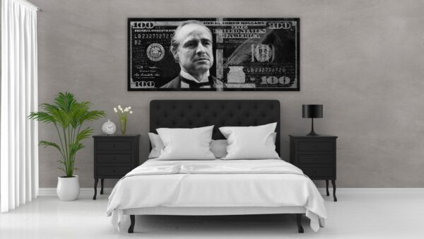 Godfather Gold/Silver 100 Dollar schilderij