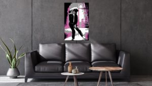 Michael Jackson dance 1 luik versie 2 schilderij