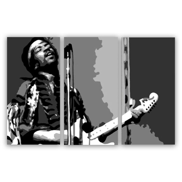 Jimi Hendrix 3 luik schilderij