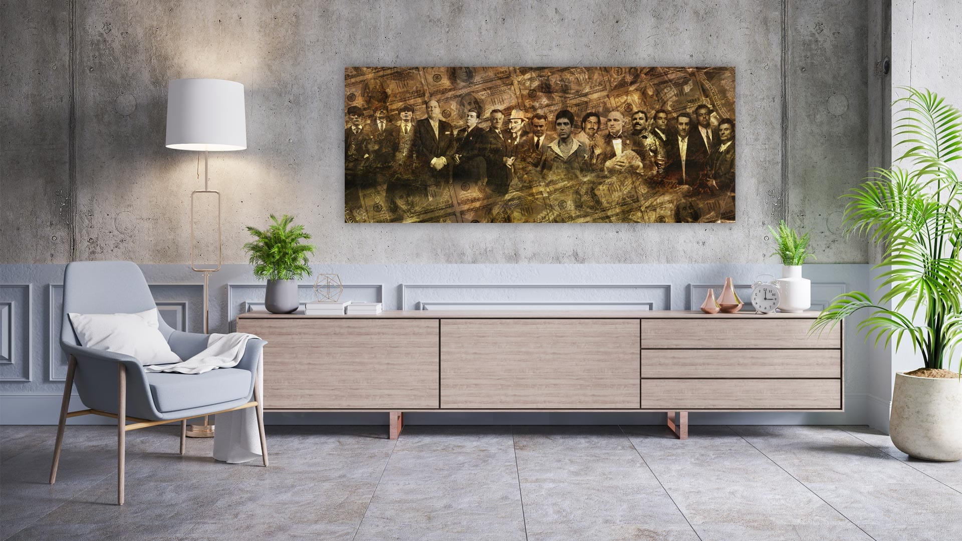 Gangsters Line-Up Extra schilderij