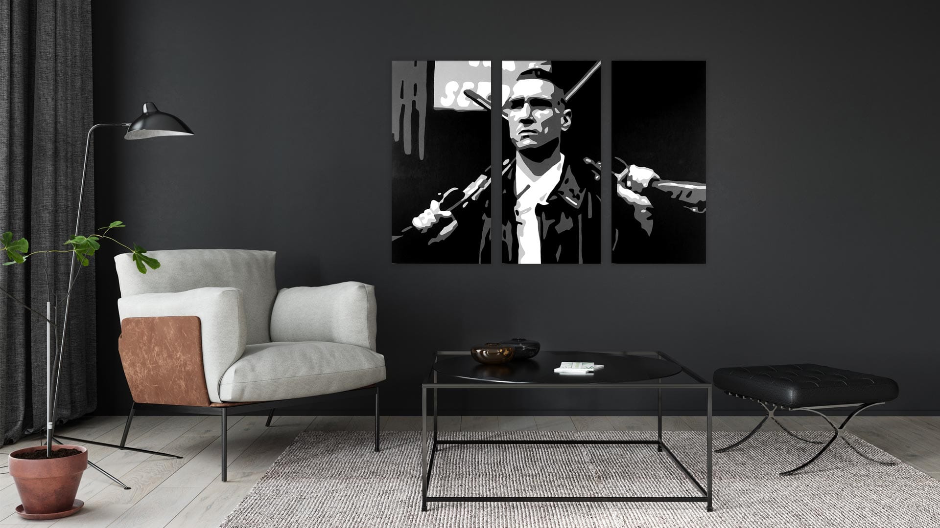 Lock Stock 3 luik schilderij