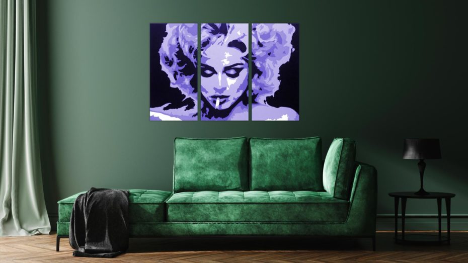 Madonna 3 luik schilderij