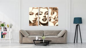 Marilyn Monroe 3 luik schilderij