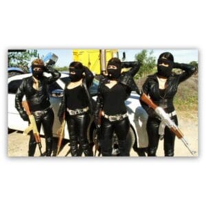 Mexican Gangster Chicks schilderij