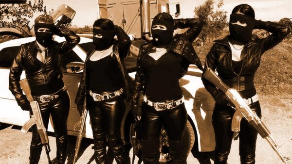 Mexican Gangster Chicks schilderij