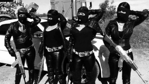 Mexican Gangster Chicks schilderij