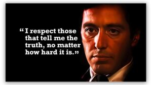 Michael Corleone quote 1 schilderij
