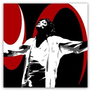 Michael Jackson sfeer 1 luik schilderij