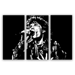 Mick Jagger schilderij 3 luik schilderij