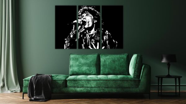 Mick Jagger schilderij 3 luik schilderij