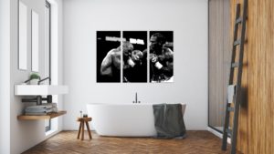 Mike Tyson / Lennox Lewis 3 luik schilderij