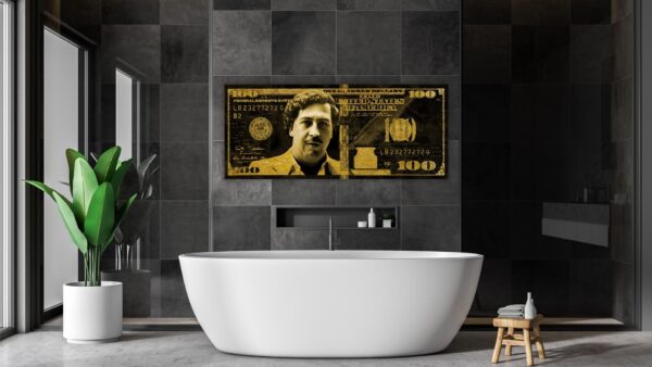 Pablo Gold/Silver 100 Dollar schilderij