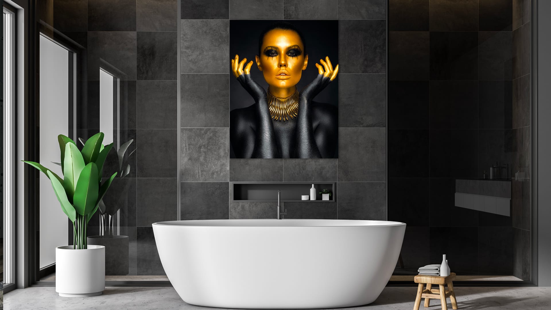 Het Gouden Gezicht schilderij