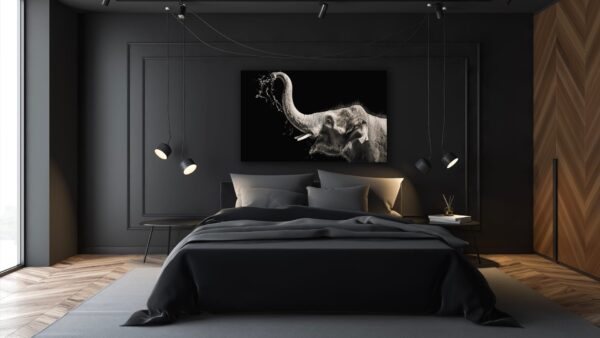 De Olifant met Water schilderij