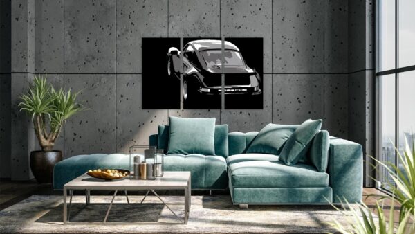 Porsche 3 luik versie 2 schilderij