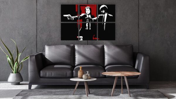 Pulp Fiction 6 luik schilderij