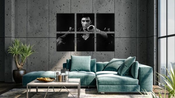 Tony Montana “Scarface” 6 luik schilderij