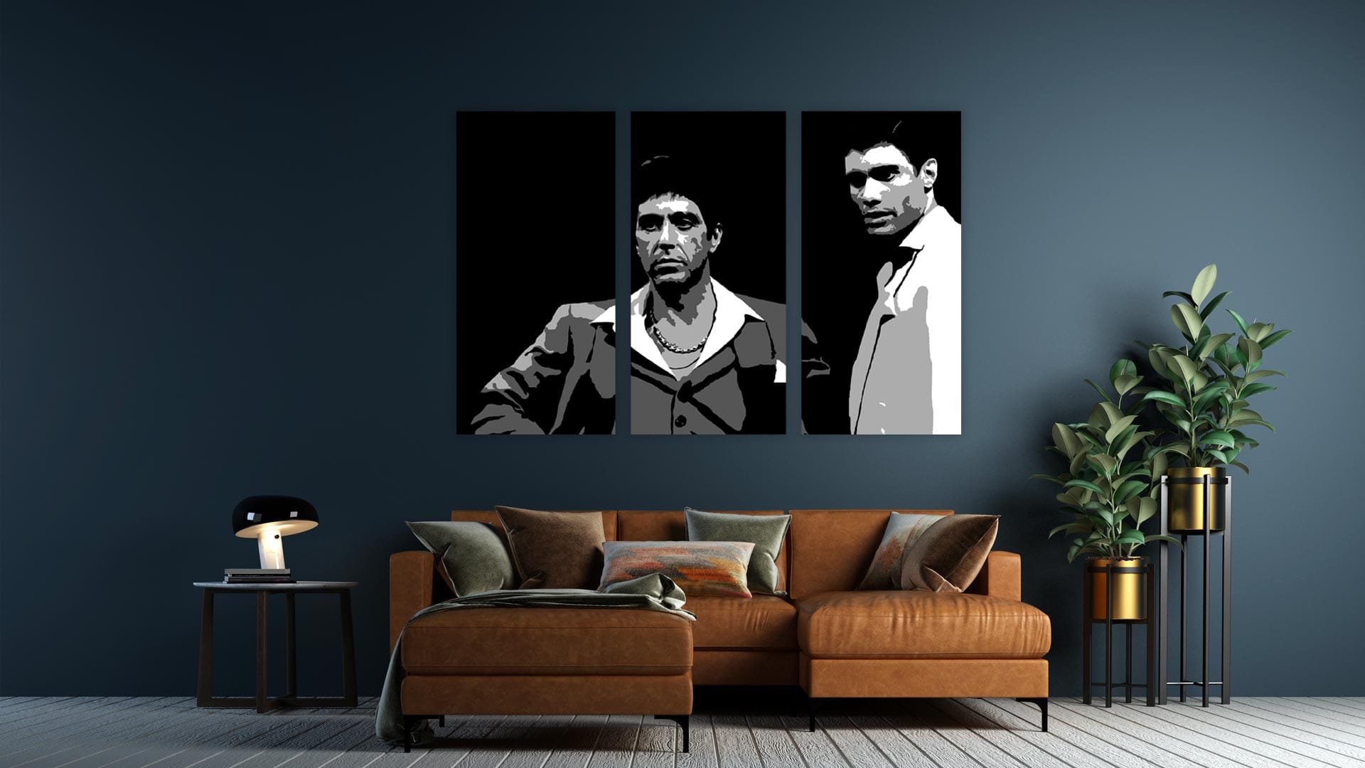 Al Pacino “Scarface” 3 luik schilderij