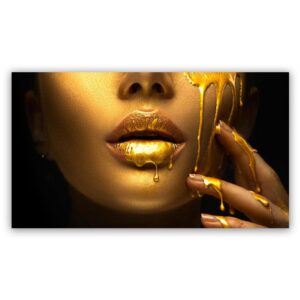 "The Golden Lips" schilderij 2