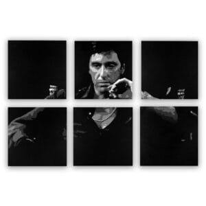 Tony Montana “Scarface” 6 luik schilderij