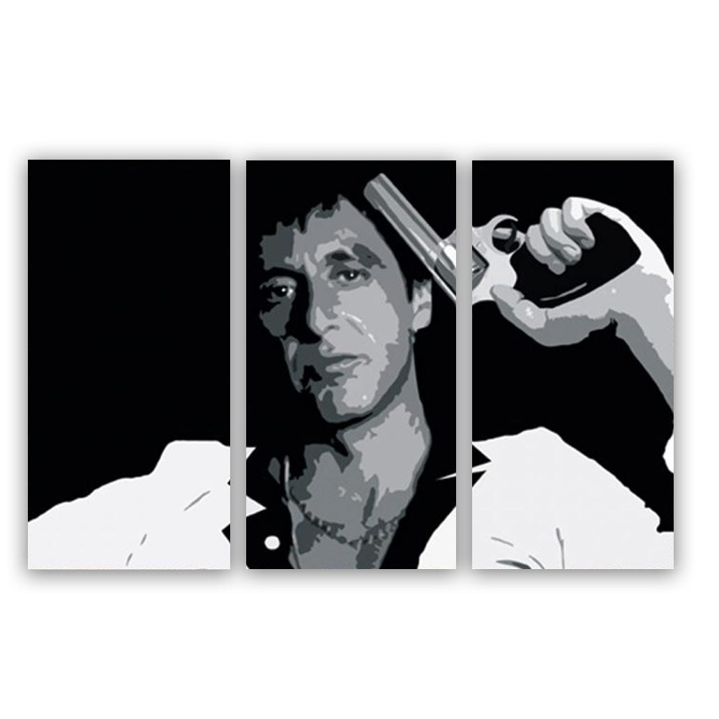Tony Montana schilderij ( Scarface) in drieluik