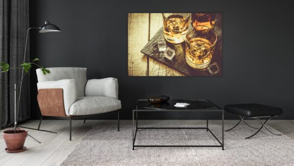Whiskey Glasses/Ice schilderij