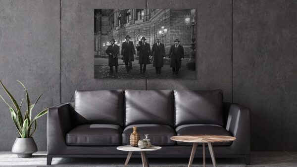 The Gangsters Warfare schilderij