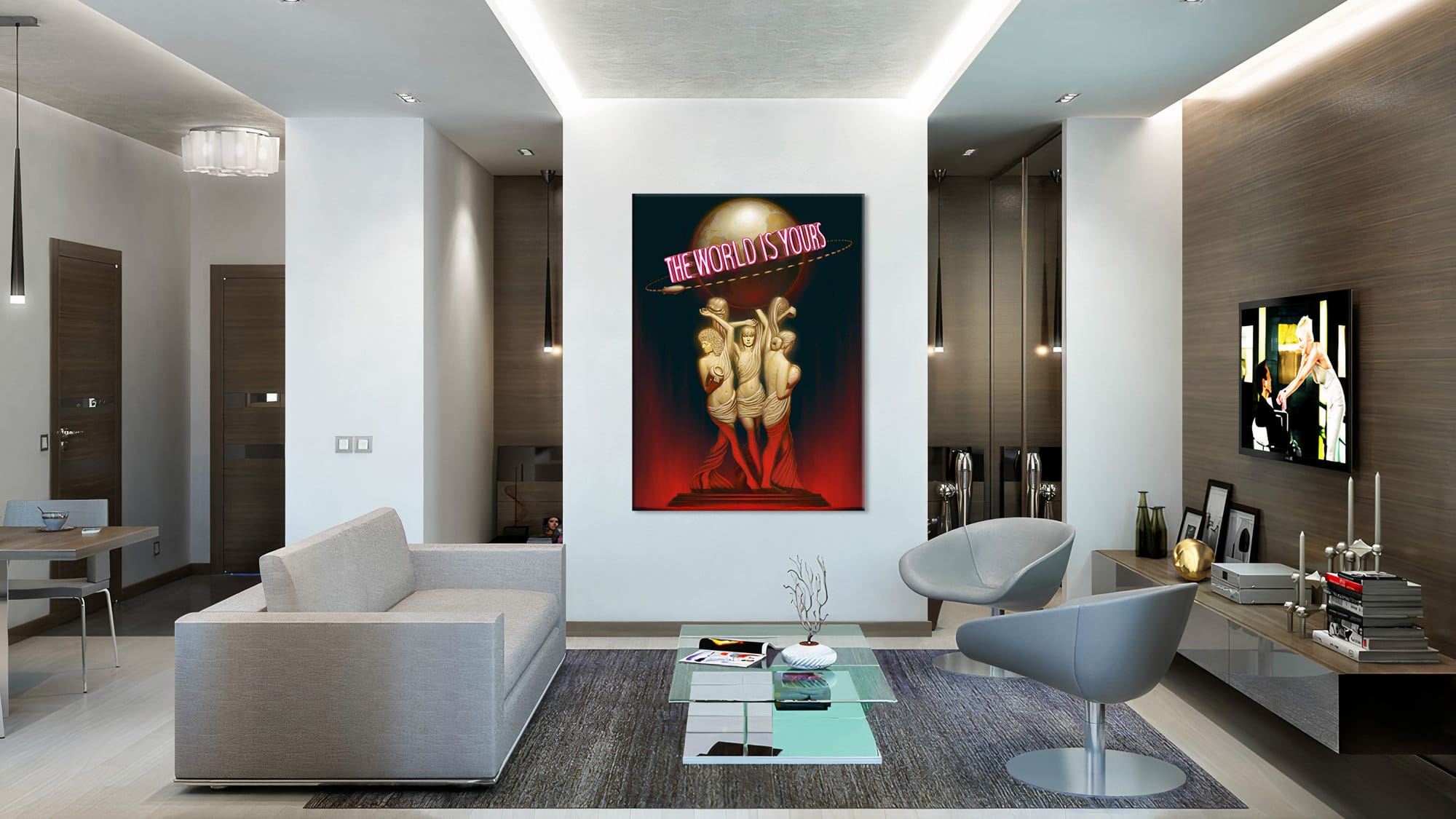 The world is yours schilderij