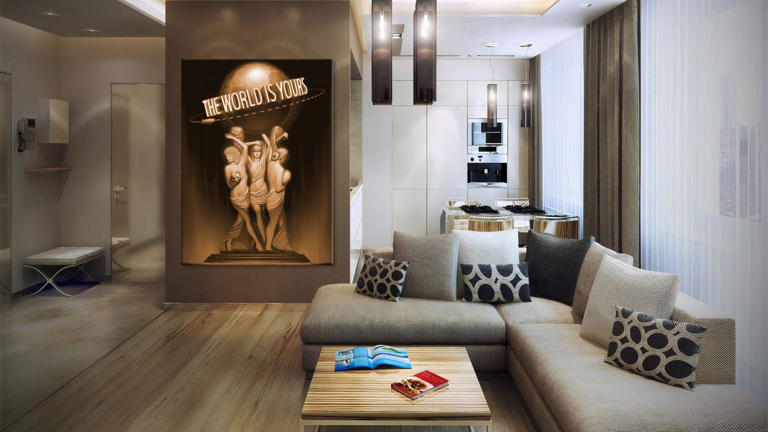 The world is yours schilderij