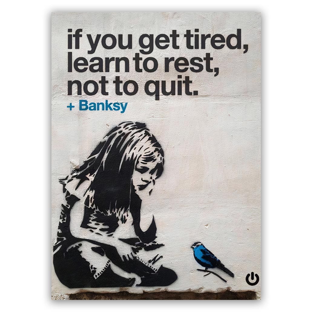 Banksy kid schilderij