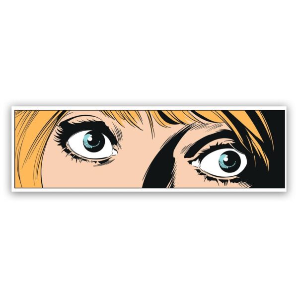 Popart schilderij blue eyes