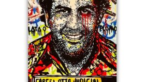 Pablo escobar jail schilderij