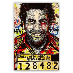Pablo escobar jail schilderij