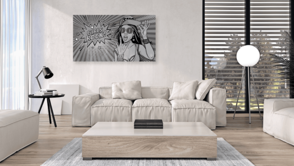 Popart schilderij girls rock