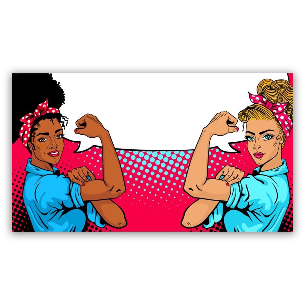 Popart schilderij ladies flexing